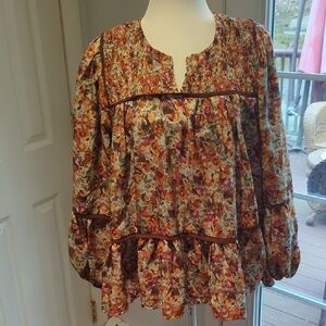 This & That Multicolor Floral Blouse